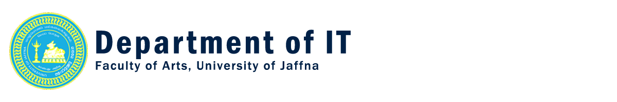 Department of Information Technology, Faculty of Arts, University of Jaffna